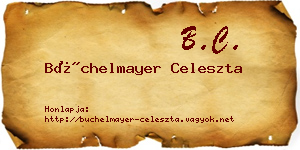 Büchelmayer Celeszta névjegykártya